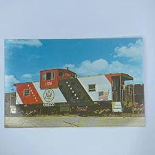 Frisco 1776 Caboose US Bicentennial Chrome Postcard