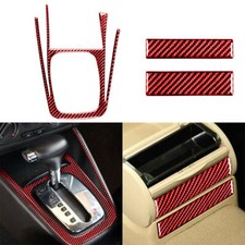 Palanca de cambios y portavasos panel moldura para VW Golf4 GTI Jetta MK4 1999-2004 rojo