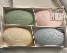 French Milled Full Size Soap Bars Floral Made in France 4 Piece Gift Set Vintage