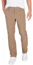NEW Weatherproof Vintage Performance WeatherFlex Flat Front Pants, Tan, 40x32