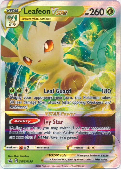 Leafeon VSTAR Pokémon TCG Cards for sale