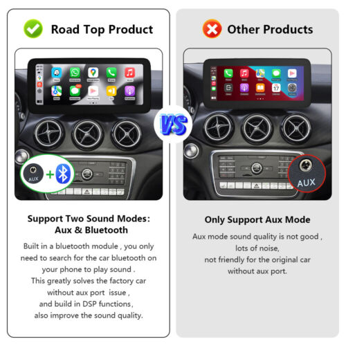 12.3'' Wireless Carplay NTG5 für Benz W176 CLA C117 X117 X156 B W246 Touchscreen - Bild 11 von 14