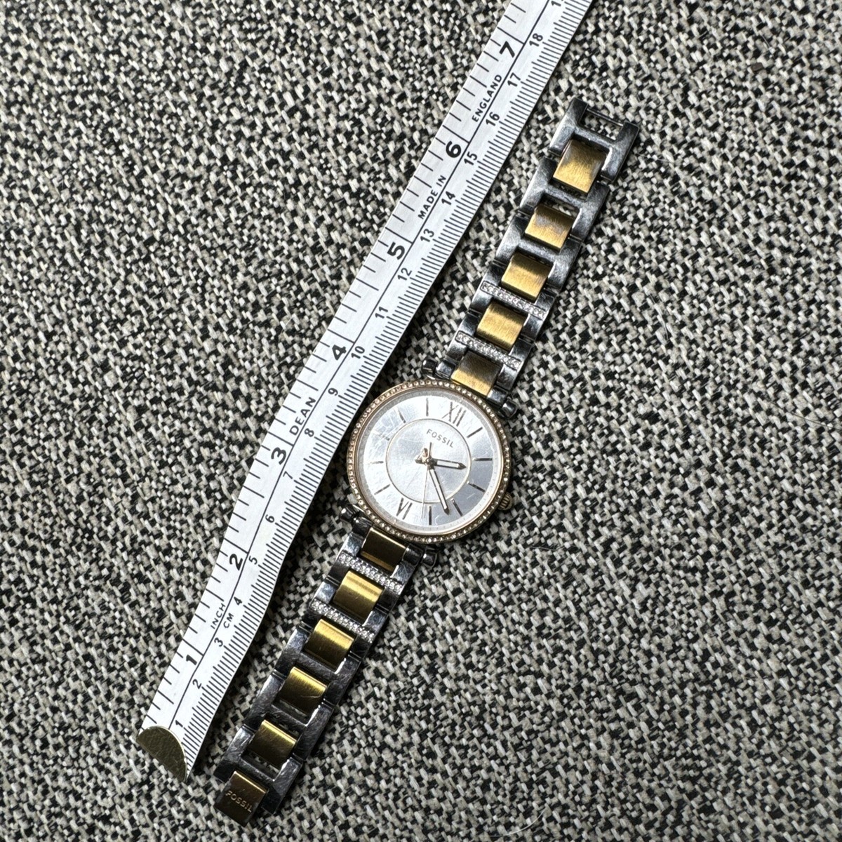 Fossil ES4342 Carlie Three-Hand Two-Tone Stainless Steel Watch FOSSIL ES4342 Carlie Three-Hand Two-Tone Stainless Steel  main image 2