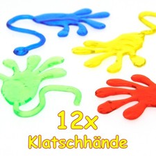 12 Klatschhände Klatschand Glibberhand Kindergeburtstag Kinder Mitgebsel Party