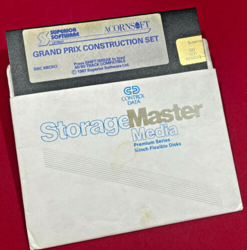Grand Prix Construction Set Game 5.25" Disc for the Acorn BBC B Microcomputer - Picture 1 of 2