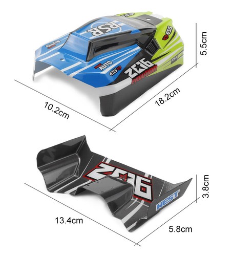 XK RC Car Body Shell Kit For Wltoys 144001 1/14 4WD High Speed Racing RC Vehicle - Picture 3 of 10