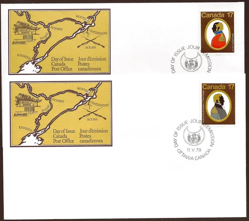 🍁Canada  #819 & 820   "CANADIAN COLONELS"   Two Brand New  1979 First Day Cover