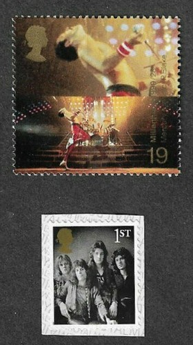 QUEEN FREDDIE MERCURY MUSIC SINGER 1999 + 2020 SPECIAL STAMPS ROYAL MAIL MNH