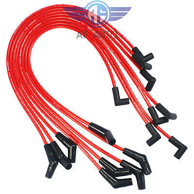 8MM HEI Spiral Core SPARK PLUG WIRES For BBC CHEVY GMC Chevrolet 396-427-454 