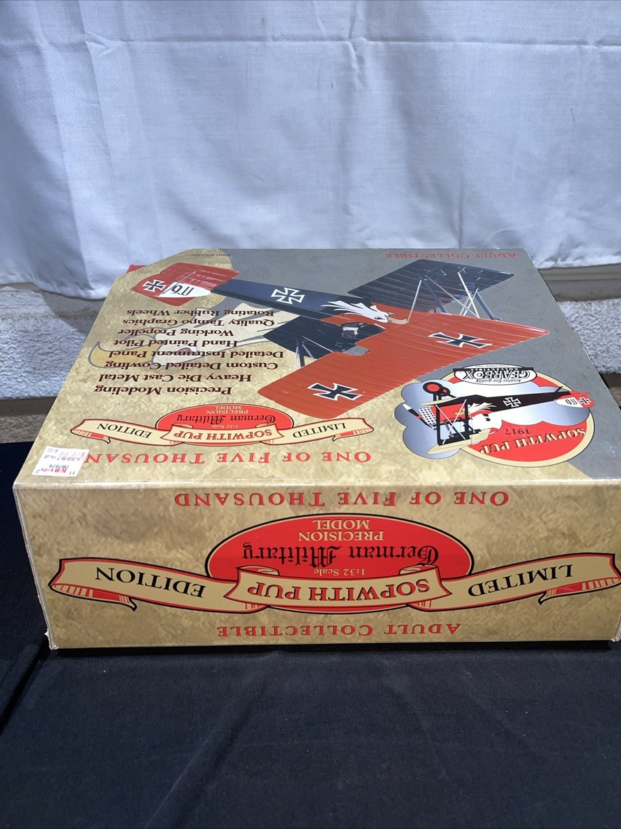 Gearbox 1/32° Avion Sopwith Pup US Army 1917 Metal Moulé 25Cm Etat Neuf
