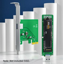 M.2 NVMe SSD to USB Type-A Adapter Card M2 NVMe to PCI Express X1 Converter