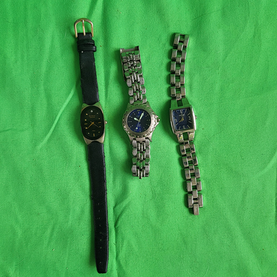 Lot of 3 Ladies Vintage Watches - Armitron Diamond and  display picture 2