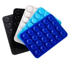 2 x Non-Slip Silicone Suction Pads for Bathroom Kitchen Soap Holder Trays Dishes