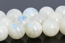 10MM Genuine Natural Rainbow Moonstone Grade B Round Loose Beads 15.5"