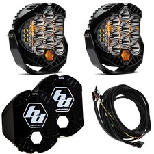 Baja Designs LP9 Racer Edition Clear Spot Beam Lights/Toggle Harness/Rock Guards