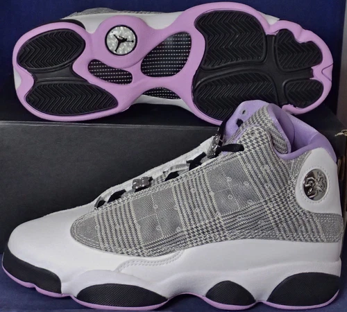 2021 Nike Air Jordan 13 XIII Retro Houndstooth Lilac Youth SZ 5Y (DN3938-015)
