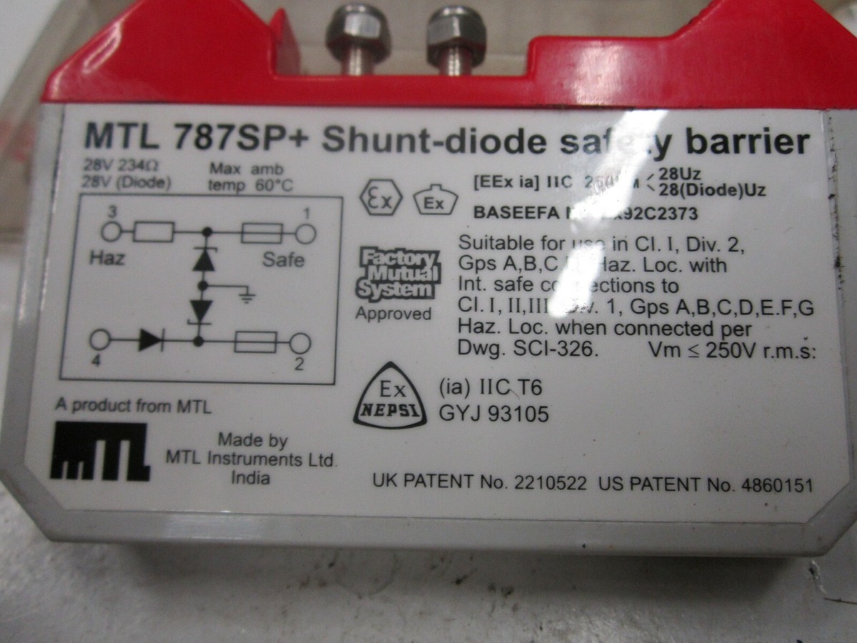 Barriera Di Sicurezza MTL 787S+ (MTL787SP+) – Diodo Shunt, Nuovo, Modello G4