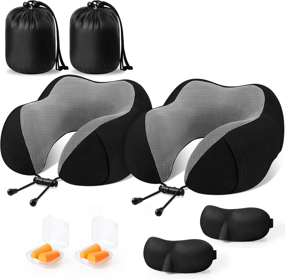 Premium Memory Foam Travel Neck Pillow for Comfort & Support Premium Memory Foam Travel Neck Pillow for Comfort & Support
