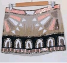 ALL SAINTS Embellished Sequins PIPALI SEQUIN SKIRT UK10, US6
