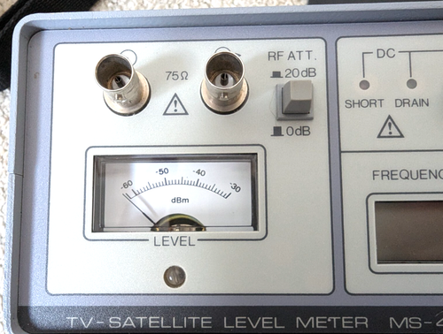 PROMAX TV-SATELLITE LEVEL METER MS-450 with Case - Picture 7 of 20