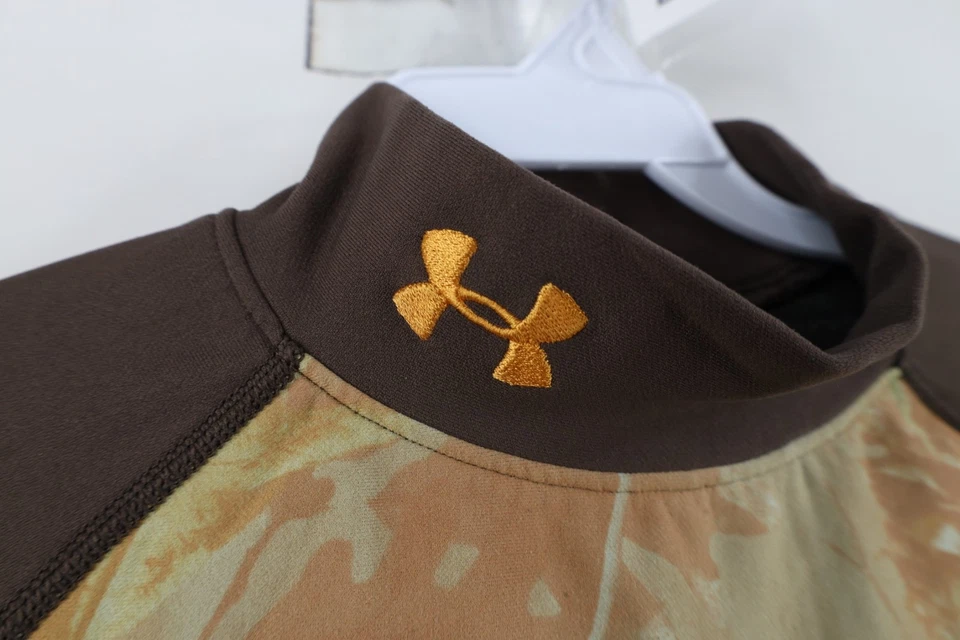 Camisa De Colección Under Armour Táctica Para Hombres L ColdGear Compresión Camuflaje Cuello Simulado Foto 4 de 4