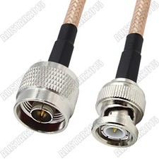 N Type Male Plug to BNC Male Connector Adapter Pigtail Coaxial Cable RG400 30cm