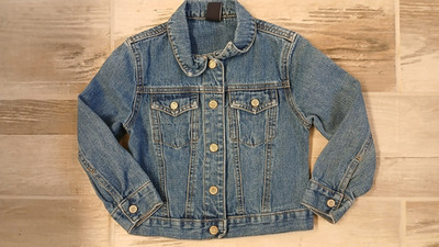 Gap Kids Blue Denim Jacket   Size XS (4 5), Snap Front, Good Condition