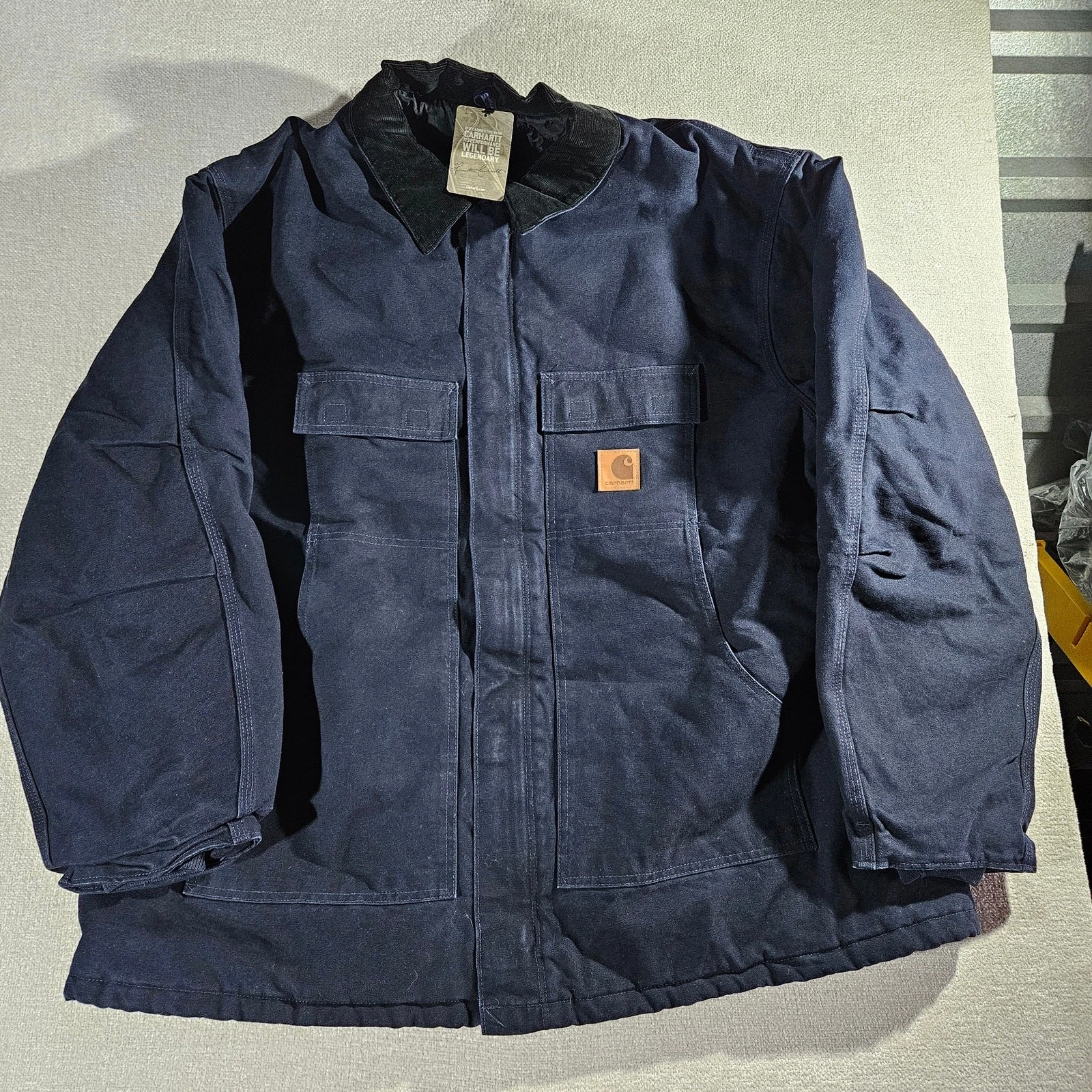 Carhartt Blue Jacket Mens 3XL Tall Nylon Quilt Lined NWT Workwear