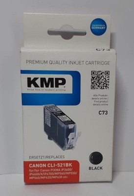 KMP Tinte Canon Pixma iP 3600 MPS540 MP 540 550 620 630 640 980 990 CLI-521BK