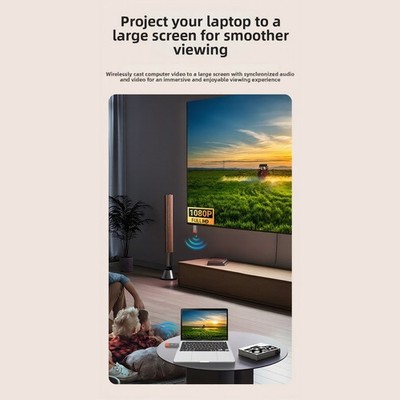 Wireless Screen Mirroring Kit Sender + Empfänger 1080P 50M 5,8GHz ABS