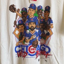 1989 Chicago Cubs “Wild Bunch” caricature basic style T shirt  AN47188
