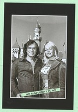 Found PHOTO Old Playboy Guy HUGH HEFNER at Disneyland with a Playmate