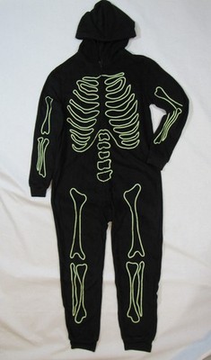 NEW Hyde & EEK! GLOW IN THE DARK Skeleton Halloween Costume KIDS X- LARGE