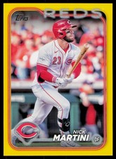 2024 Topps Update #US318 Nick Martini Yellow Cincinnati Reds Card