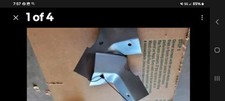 67 Camaro Firebird Rear Seat Package Tray Corner Metal Trims Oem