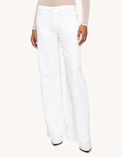 Dondup Women's White Straight-leg jeans