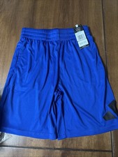 adidas Kids ESS24 Performance Shorts Big Kid Blue Royal MD 10-12 Big Kids