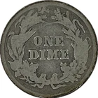 1893 Barber Silver Dime in a SAFLIP® - Good-