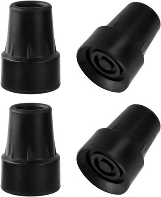 Crutch Tips, 4 Pack 1 inch Heavy Duty Rubber Crutch Tips Replacement Rubber Cane