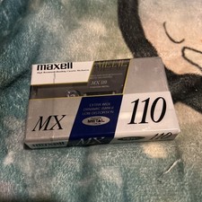 1x Maxell MX 110 Metal Long Play Cassette Tape 1994-1995 + Original Packaging + 