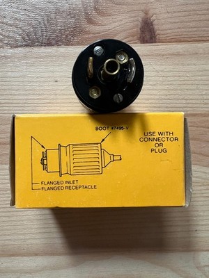 3X Hubbell HBL7594 Midget Twist-Lock Male Plug, 3 Wire.