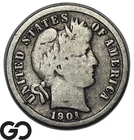 1901-S Barber Dime, Key Date San Francisco Date