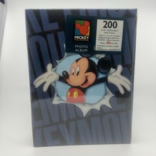 Holson Vintage Disney Mickey Mouse 200 4  x6  Photo Album with Memo Pages New.