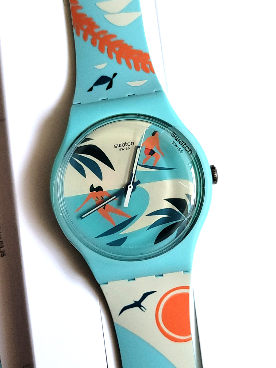 RELEASE Swatch Hawaii NEI Nick Kuchar Aloha SO29Z705 41mm for sale