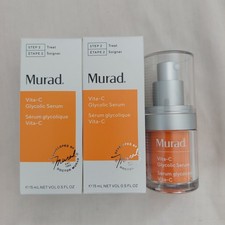 2 Murad Environmental Shield Vita-C Glycolic Serum .5 oz NIB total 1.0 oz