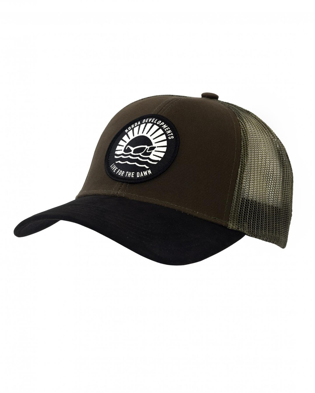 Korda Dawn Trucker Cap - Black / Headwear / Fishing