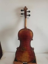 Top Grade 4/4 violin solid flamed maple back spruce top hand carved K3599