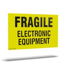 Kenco 3" X 5" Fragile Electronic Equipment Fluorescent Shipping Label Sticker...