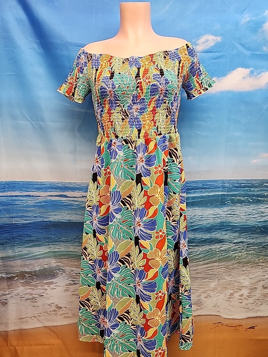 Nwt Cupshe Smocked Reopical Maxi Dress Size Small | eBay