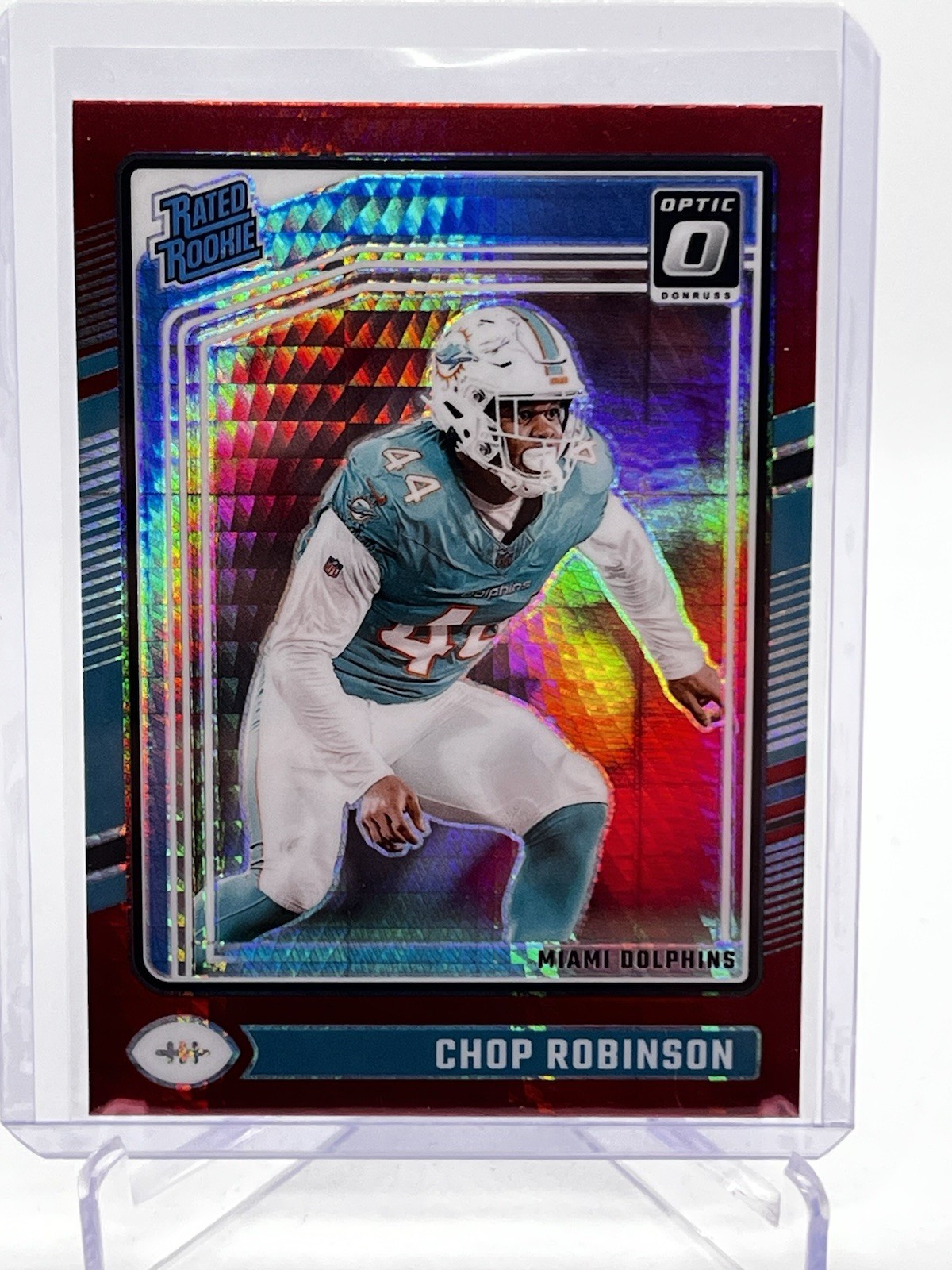2024 Donruss Optic - Chop Robinson #219 - Red Hyper  - Rated Rookie
